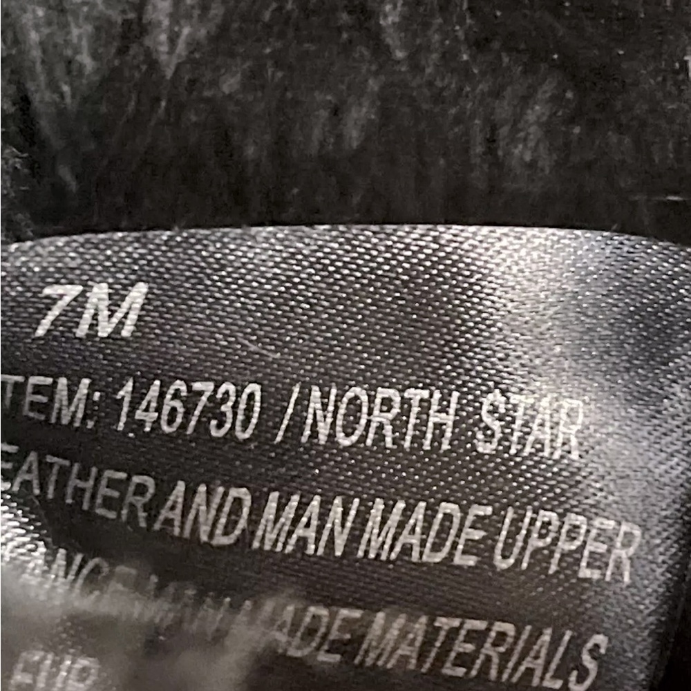 KHOMBU Women's Black Leather Rubber Winter Snow Boots Fleece Lined Mid Calf 7 - Picture 11 of 14